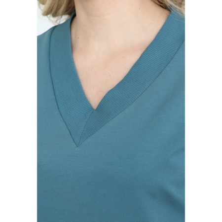 Female dress, size 48, turquoise color-6