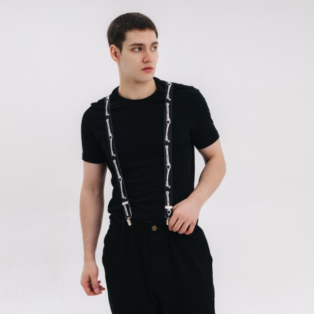 Carnival suspenders "Skeletshka"-6