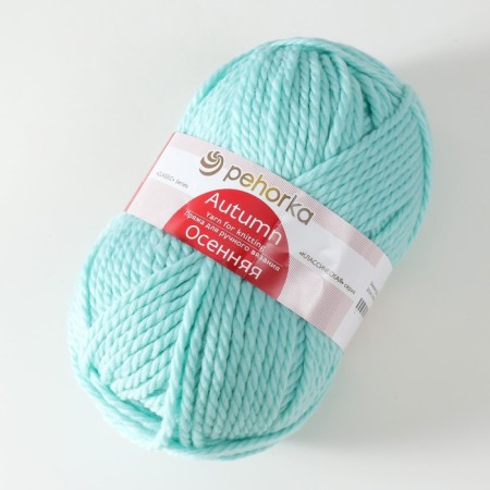 Autumn yarn 25% wool, 75% pan 150m/200g (222-blue turquoise)-1