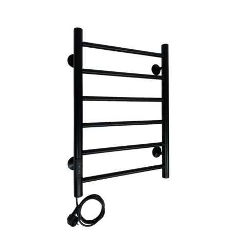 The electric heated towelputor "Sanprise" Aurora P6, 400x600 mm, left, black-1