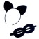 Carnival set "Cool cat", p. M, combuster, mask, rim, height 116–128 cm