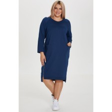 Female dress, size 66, blue color