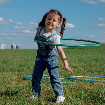 Hoop, diameter 60 cm, green color-6