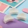 Hair crab "Beatrice Bunny" (set of 5 pcs) arc, 3 cm, white