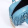 Bag Cross-Bodi with a zipper, blue color