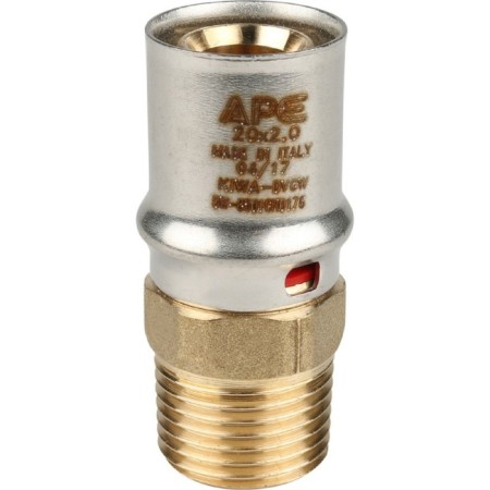 Stout SFP-0001-001220, 1/2 "x 20 mm, external threads, brass-1