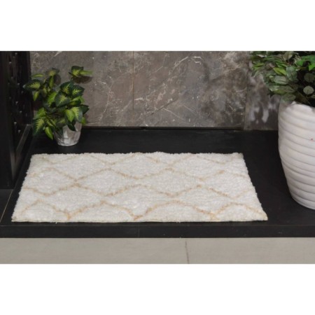 Bathroom mat, size 60x100 cm, color powder