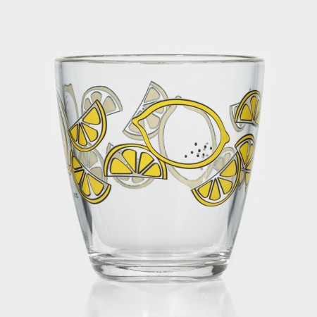 Low glass glass "Juicy fruit", 250 ml, mix