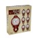 Wall-wall watches with a pendulum, 2 batteries, 56 x 30 x 28 cm, D-20 cm, brown