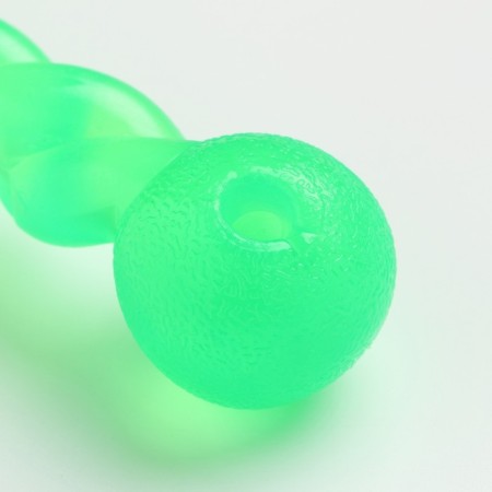 Toy "braid" large, 29 cm, rubber, green-2