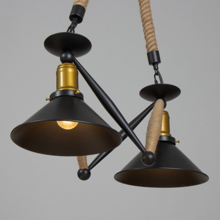 Maidi chandelier 2he27 Black 55x22x61cm Bayerlux-2