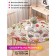 Tables on the table "Flower hodgepodge", round, oxford, elastic band, size 120x120 cm, diameter 75-100 cm