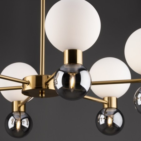 Freya FR5394CL-12BS Bony, 660x660x410 mm ceiling lamp, G9, 12x25W, brass color-9