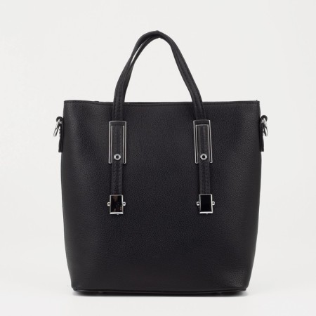 Bag Female Tout with zipper, black color
