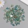 Decor for creativity plastic 2 punctures "Straza Trilist. Laguna" set 80 pcs 0.5x1 cm