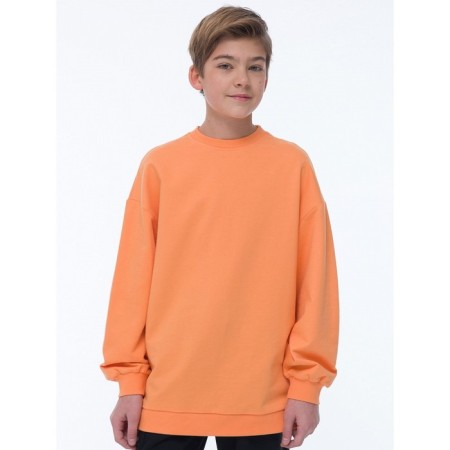 Sweatshirt for boys, height 122 cm, orange color