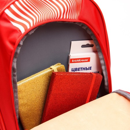 School backpack with an ergonomic back, 37x26x15 cm, Avengers-8