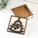 Casket "Christmas tree" 10x10x3 cm