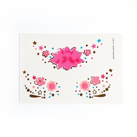 Tattoos and transfers, children's for the face "Flowers"