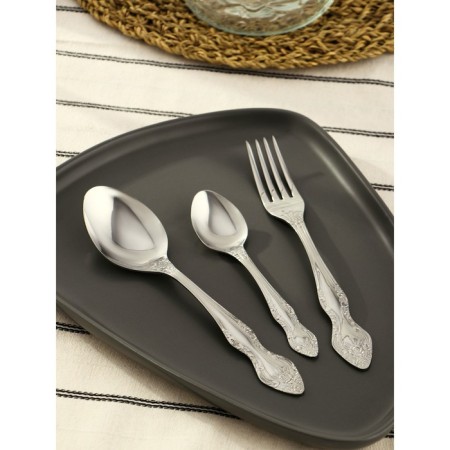 Set of cutlery "Troika", 18 items, cardboard box, silver color