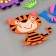 A set of stickers from EVA "animals", 8 pcs.