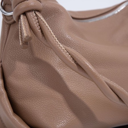 Cross-Bodi Bag on a zipper, beige color-3