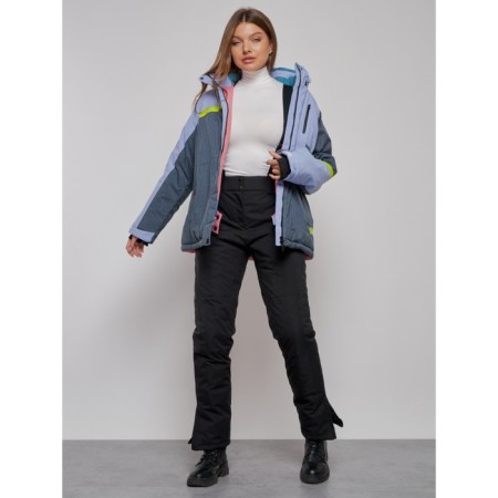 Ski jacket female winter, size 58, purple color-18