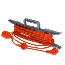 An extension cord on the frame USh-10, 10 m, with salary, PVS 3x0.75, IP54, sockets with a lat. lid