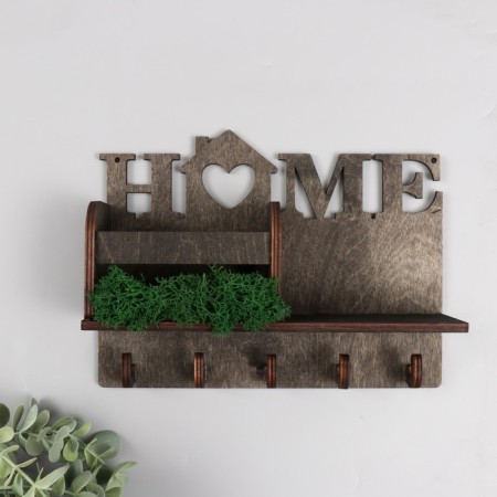 Key Moss "House. Heart" 24x18x7.5 cm mix