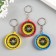 A keychain with a compass Round mix 4.5x4.5x1 cm