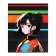 Notebook of 48 sheets in Calligrata Call “bright. Anime”, cardboard cover, matte lamination + selective UV-lame, block offset mix