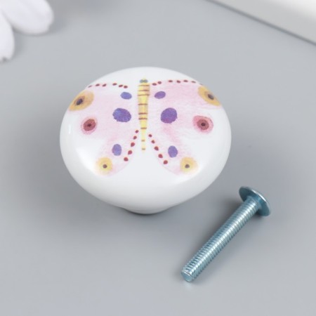 Pen for the casket ceramics, metal "Butterfly" 3.8x3.8x2.8 cm-1
