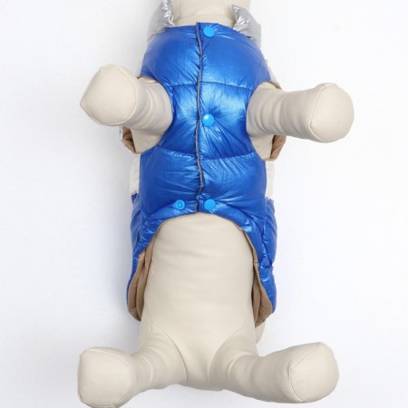 Jacket for dogs with weighting size 16 (DS 36, OG 46, Osh 35), silver-blue-4