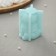 Silicone form "pomps", 4.7 × 4.3 × 6.3 cm, turquoise color