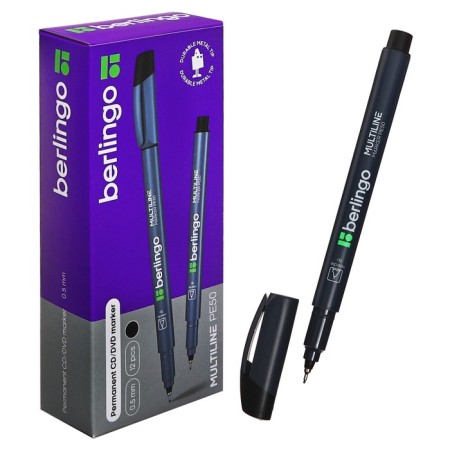 Marker for CD 0.5 mm, Berlingo, black permanent