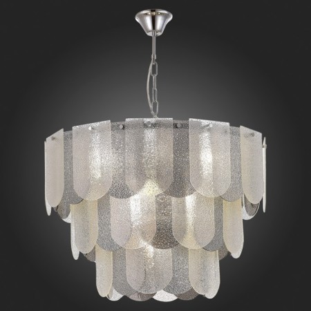 Suspended EVOLUCE lamp. Sle1125-103-12. Erzo. 12x40 watts, E14, 63x63x43 cm, chromium color-4