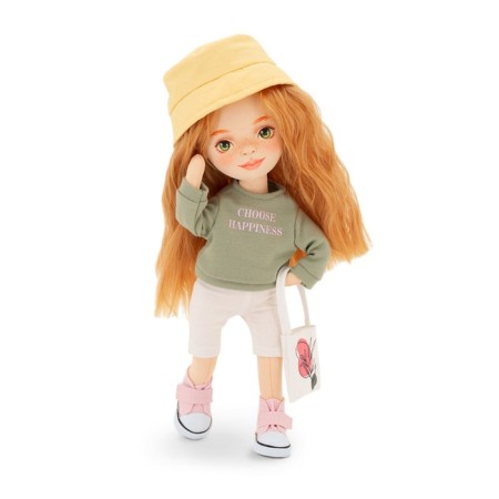 Sunny soft doll "in a green sweatshirt", 32 cm, series: Sports style
