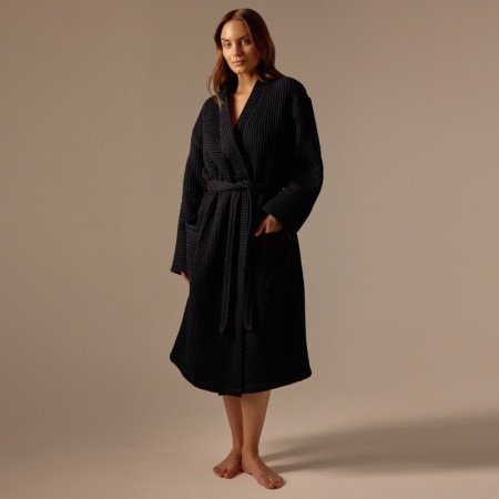 Welfare Women's bathrobe SL Home: BOHO "Dark Mare", size L, 100% cotton, 280 g/m2-2