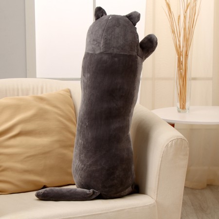 Soft toy-podushka "kitten", 70 cm, dark gray-3