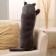 Soft toy-podushka "kitten", 70 cm, dark gray