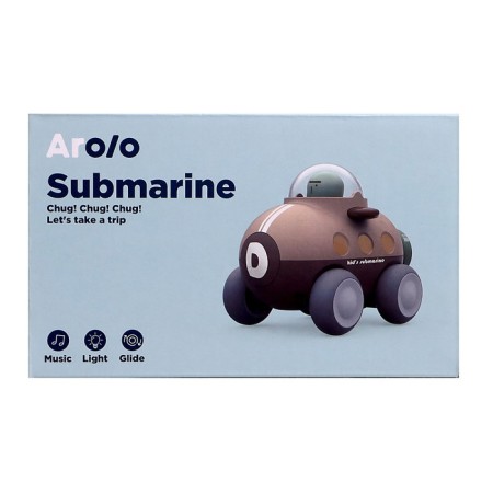 The inertial “submarine” machine, light, sound, brown color-5