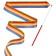 Ribbon for rhythmic gymnastics with a stick Grace dance, 2 m, color Rainbow