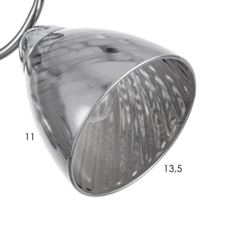 Cellular Bell 2x40W e27 chrome, black chrome 57x13x22 cm-5