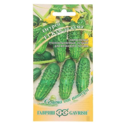 Cucumber seeds "Kum da kuma" F1, early -grown, bee -legged, 10 pcs.