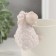 Souvenir Ceramics "White Sheep" on Kashpo 4.6x5.6x8.4 cm