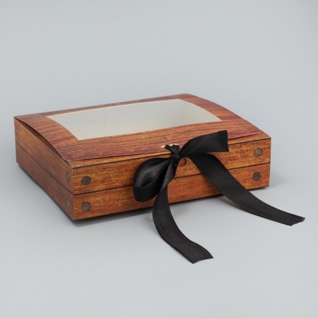 Gift-bending box folding, packaging, “real man”, 20 x 18 x 5 cm-4