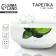 Deep plate ceramic "juicy lime", 14.5 cm, 550 ml, white color