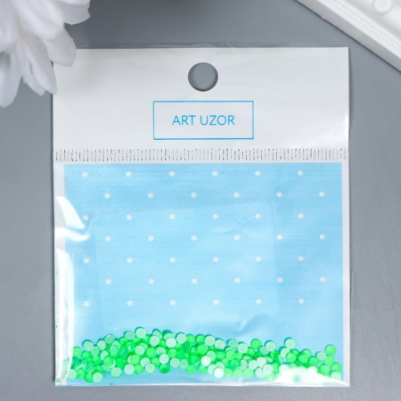 Decor for creativity "Fluorescence rhinestones. Grass" set of 144 pcs SS10 - 2.7 mm-2