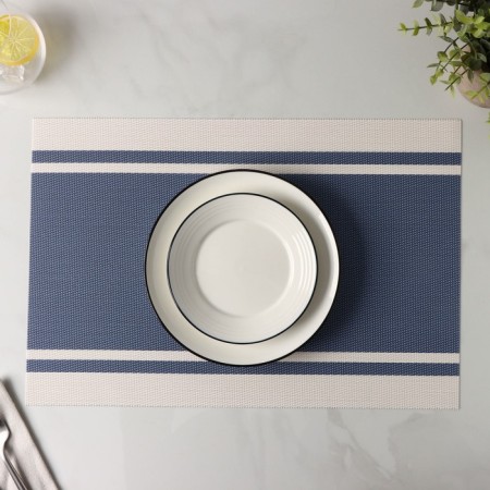 Serving napkin on the table "Road", 45 × 30 cm, blue color-4