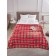 Guten Morgen FirePlace plaid, size 150x200 cm, red color